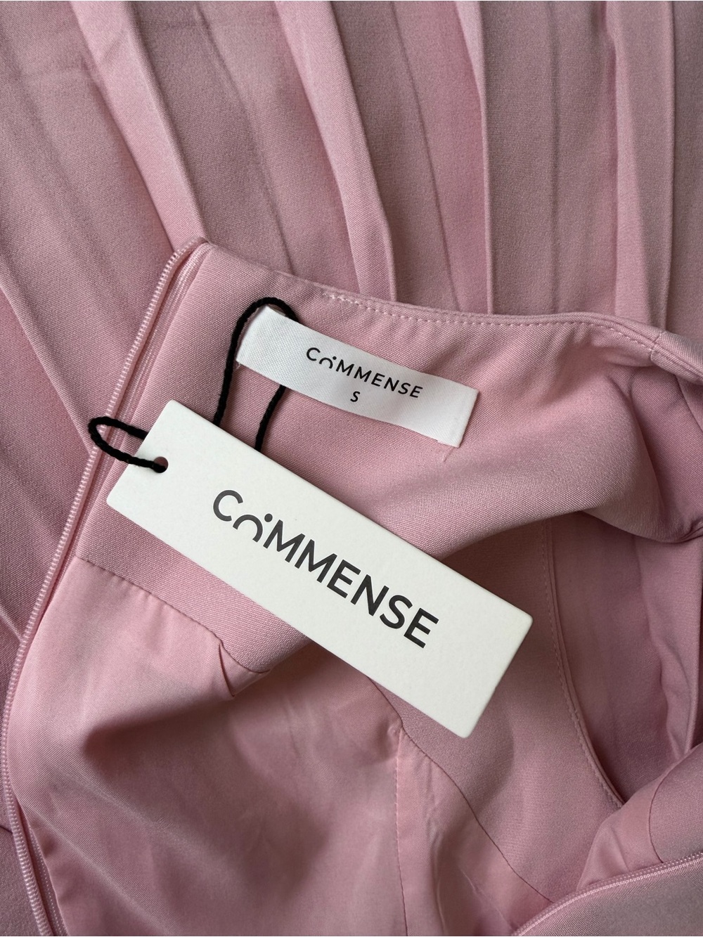 Commense Pink Sleeveless Pleated Mini Dress Small NWT - Picture 7 of 9